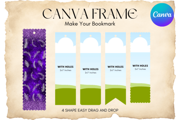 Bookmark Canva Frame Template Add Photo: Graphics for Real Local Branding