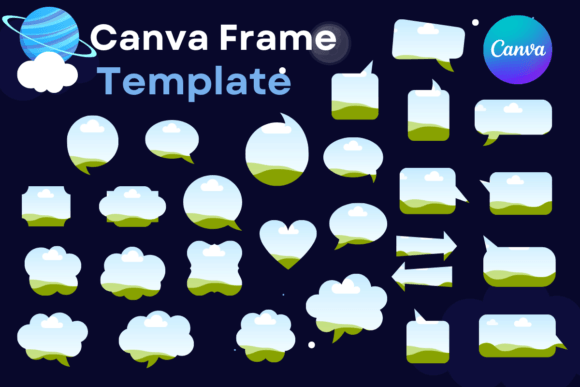 Canva Frame Template Text Box and Photo3 Graphics