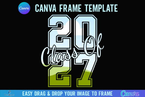 Class of 2027 Senior Canva Frame Graphics