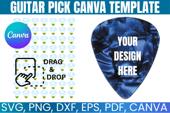 Guitar Pick Canva Editable Template: Graphics That Strum With Purpose