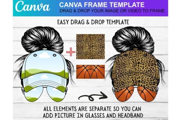 Messy Bun Cap Canva Template: Graphics That Feel Human, Not Haphazard