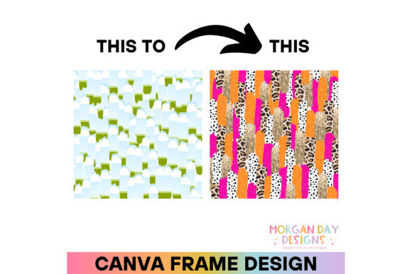 Messy Paint Brushstroke Canva Frame: Graphics for Authentic Branding