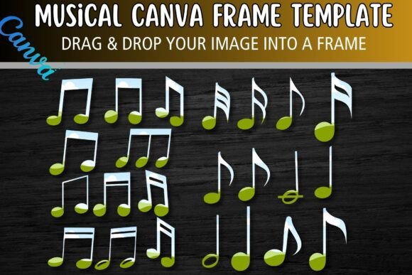 Musical Canva Frame Template