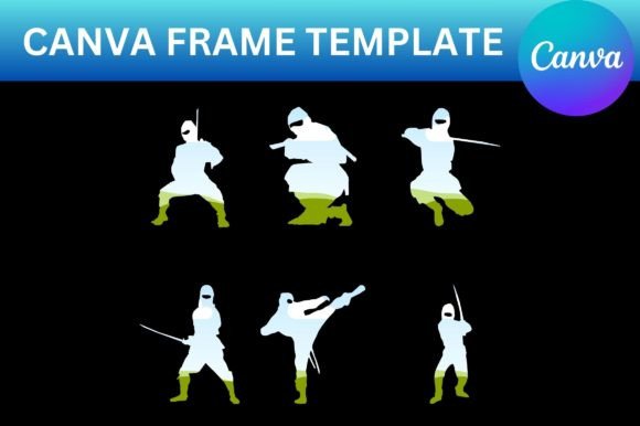 Ninja Canva Frame Template: Graphics for Smart Canva Sellers