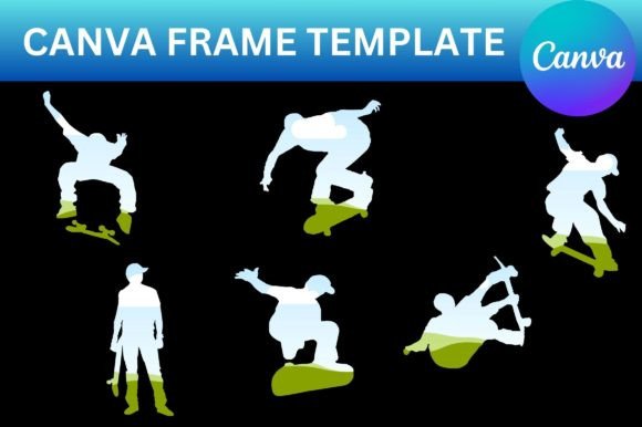 Skate Canva Frame Template: Graphics for Creative Sellers